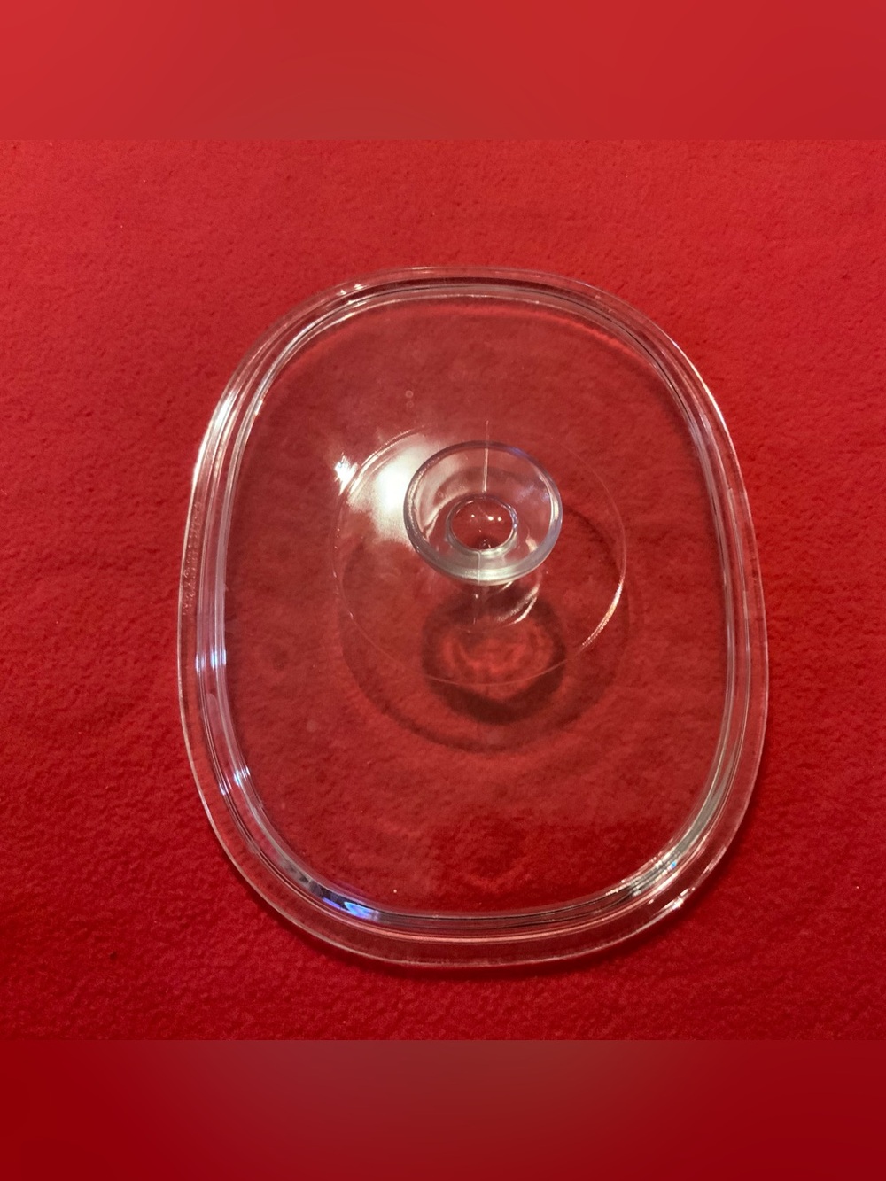 Vintage Pyrex Clear fits on 11/2 Qt. Oval Glass Lid - DC 1-1/2 C A (LID ONLY)
